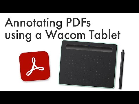 Annotating PDFs using a Wacom Tablet