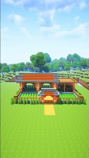 Minecraft: How To Build a Simple Barn for animals #minecraft #shorts