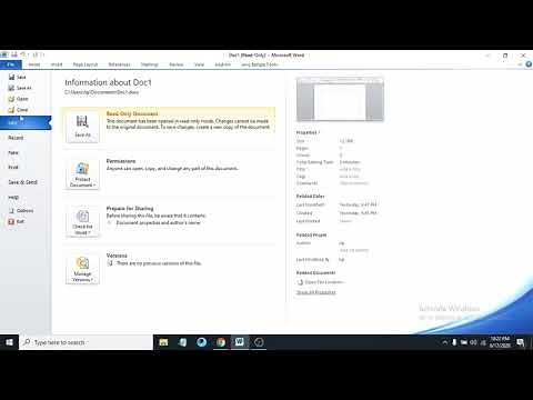 How To Remove Read-Only From A Microsoft Word Document