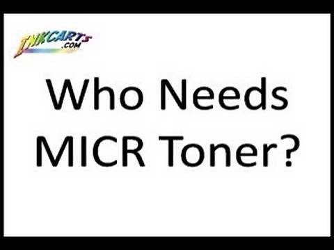 MICR Toner - Printing Your Own Checks