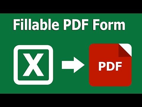 How to Create Editable and Fillable PDF Form from Excel in Adobe Acrobat Pro