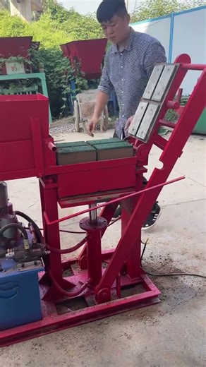 small manual stabilized earth block press machine for clay soil interlocking issb bricks #btc #house