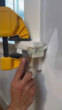 How to repair damaged window trim. With minimal tools. #remodel #construction #contractor #diy
