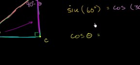 Sine & cosine of complementary angles