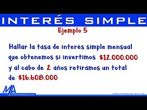 Simple Interest | Example 5