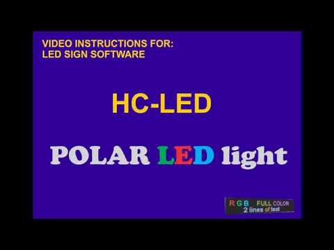 POLAR led light 40x11 video tutorial HC19