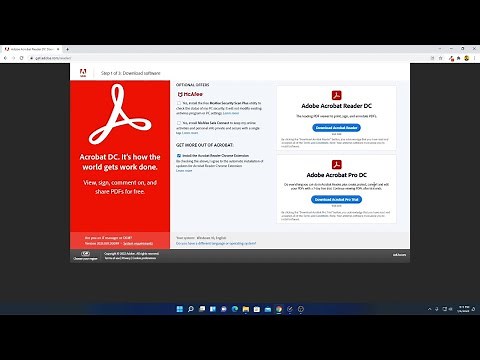 How to Install Adobe Acrobat Reader DC on Windows 11