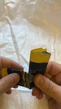 How to fold a crisp packet