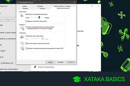 Cómo resaltar el puntero del ratón y los clicks en Windows 10