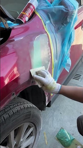 Simple Method to Repair Car Rust Spots.#youtubeshorts