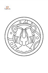 Zodiac signs coloring pages for Adults - Online or Printable