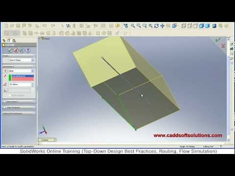 SolidWorks Extrude Path Tutorial