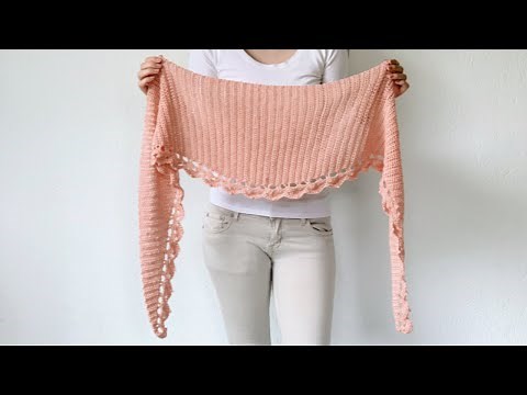 TO THE POINT SHAWL - FREE CROCHET PATTERN