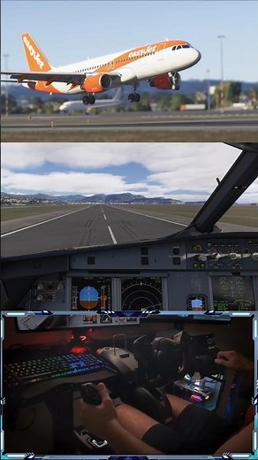 MSFS 2024 Fenix A320 CROSSWIND Landing Microsoft flight simulator 2024 #msfs2024 #msfs2020 #aviation