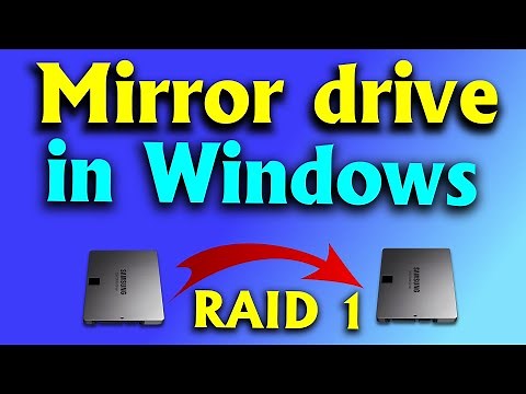 How to create a Raid 1 volume in Windows 11