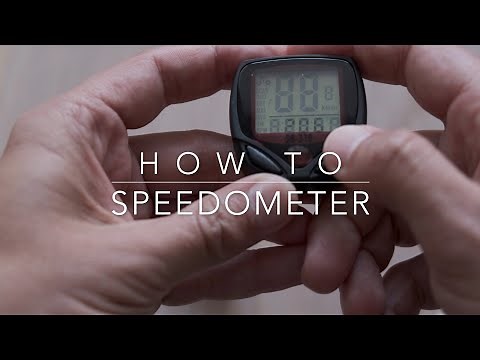 How to set and install a bike speedometer