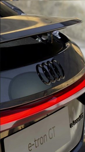 The Audi RS e-tron GT active rear spoiler *European model shown