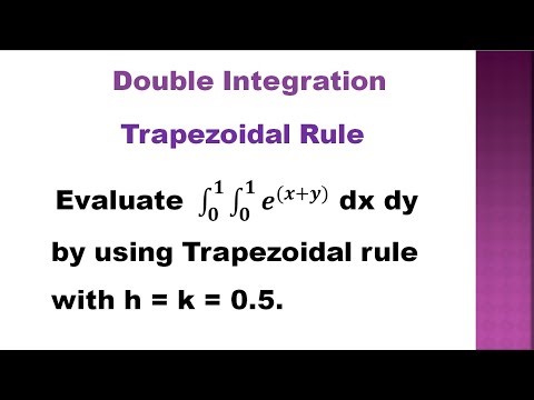 SNM | MA3251 | Unit 4 | Double integral using Trapezoidal rule | Trapezoidal rule Using Calculator