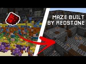 I made a Random Maze Generator with Only Redstone!