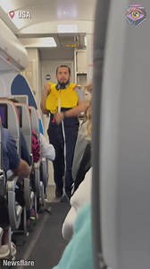 Flight attendant turns safety demo into stand-up comedy ✈️ | Bright Side
