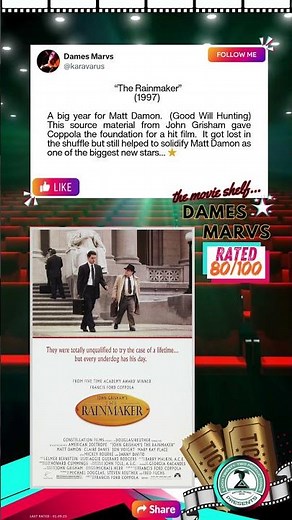 The Rainmaker - Film Review