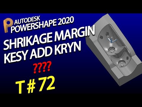 HOW TO ADD SHRIKAGE MARGIN IN POWERSHAPE – POWERSHAPE TUTORIAL
