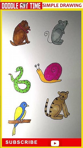 How To Draw Animal From 2 Number | Animals Drawing Ideas from 2 Number #shorts