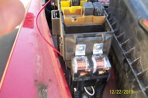 Headlight relay harness installation