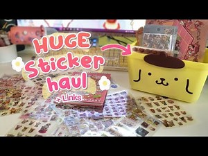 🌸Huge 200+ Stickers Haul 🎀+ Links