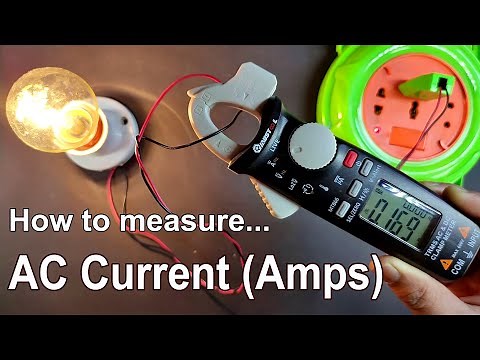 How to measure AC Current (Amps) with Clamp Multimeter