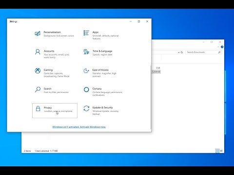 Windows 10 Basic Privacy Settings