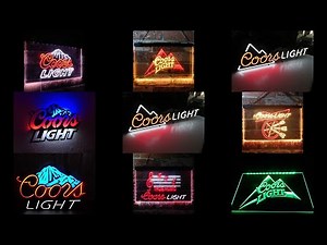 Coors light led bar sign