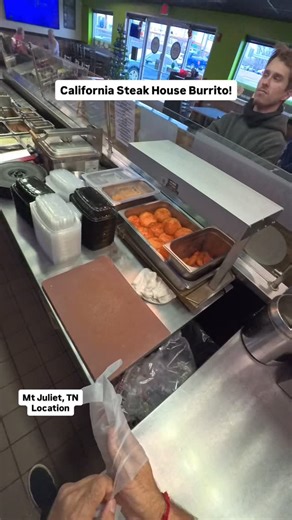 VJ on Instagram: "California Steak House Burrito!"