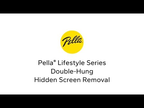 Ask Pella How To: Remove Pella Lifestyle Series Hidden Screen