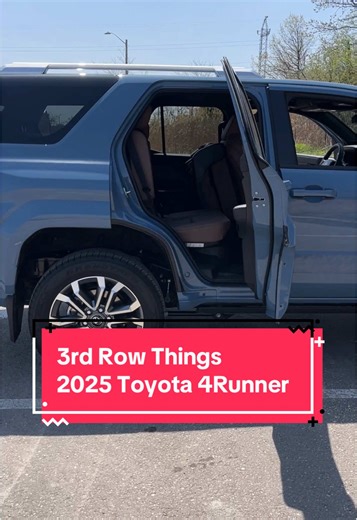 2025 Toyota 4Runner: 3rd Row Features Explored