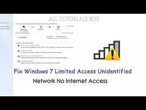 Fix Windows 7 Limited Access Unidentified Network 'No Internet Access'