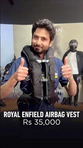 Royal Enfield launched airbag vest #shorts