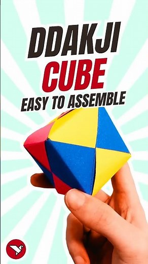 How to Make a Ddakji Cube with Sonobe Module | Fun Origami That Really Pops!