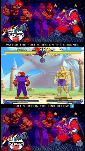 SHIN AKUMA IS UNSTOPPABLE 💪 Street Fighter Alpha 2
