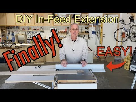 Easy DIY Table Saw Infeed Extension