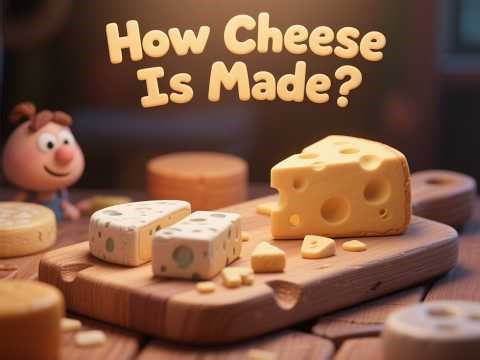 How Cheese Is Made in a Dairy Processing Plant | Step by Step Cheese Production Explained | Kids