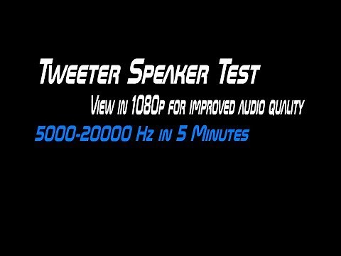 Tweeter Speaker Test