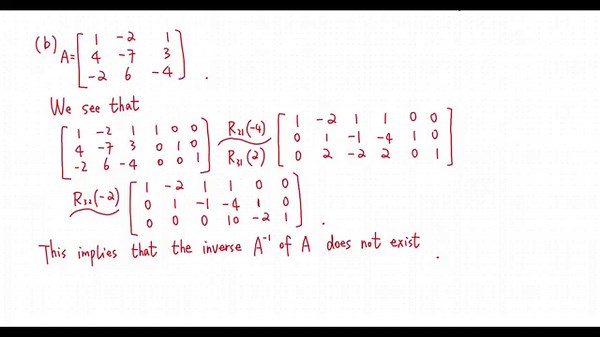 Linear Algebra - Determine if a matrix is invertible. If so, find the inverse
