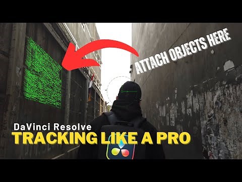 Attach objects to wall effect // DaVinci Resolve Tracking Tutorial - Planar Tracker