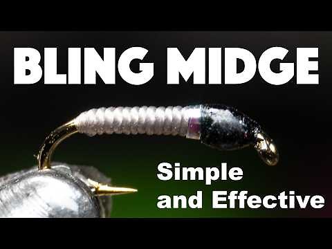 Bling Midge - Fly Tying Tutorial: Simple, Elegant & Effective 4 Trout Nymphing! - Midge Fishing Fly