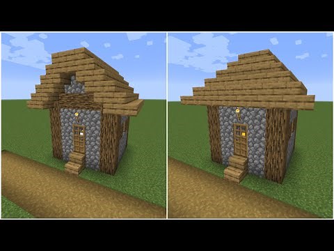 How to build a Minecraft Village Small House 3 & 4 (1.14 plains)