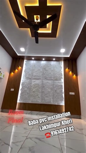 PVC false ceiling #interiordesign#pvc#wpc#fluted