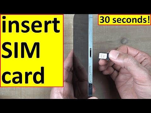 How to insert SIM card in iPhone 14