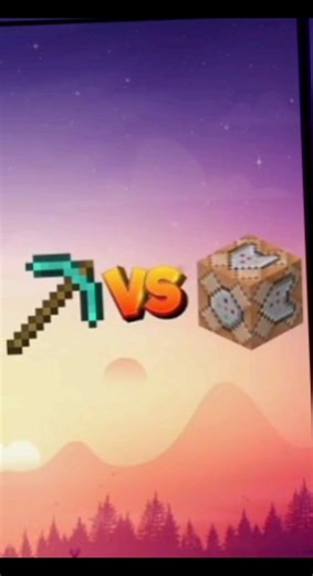 diamond 💎 pickaxe Vs⚔️ command block #minecraft