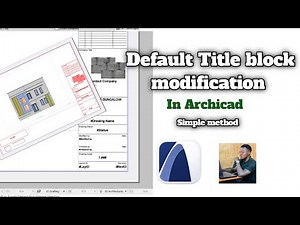 Default Title block in Archicad (Tutorial )